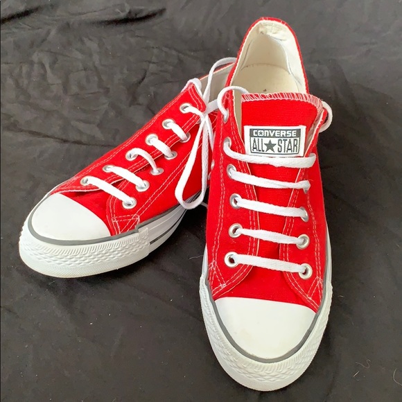 Converse Shoes | Bright Red Like New | Poshmark